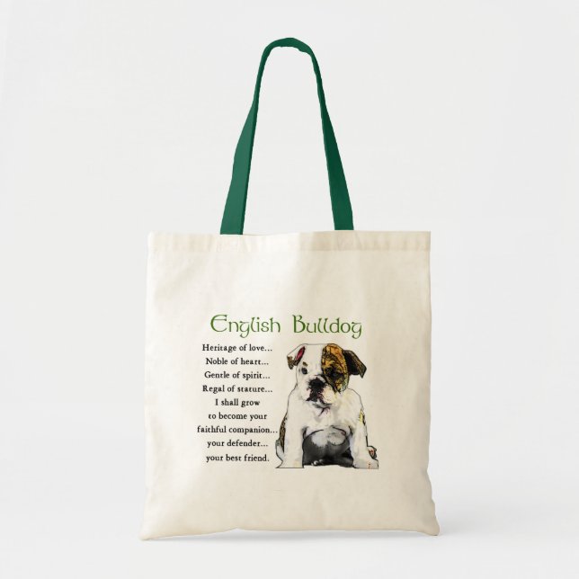 English Bulldog Gifts Tote Bag (Front)