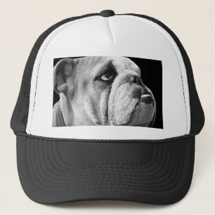 English Bulldog Hat Black