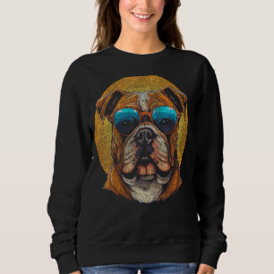 English Bulldog Illustration For Pet Owner Sweatshirt