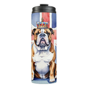 English Bulldog in London Thermal Tumbler