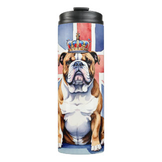 English Bulldog in London Thermal Tumbler