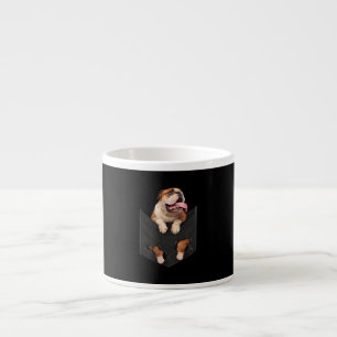English Bulldog In Your Pocket  Dogs Lovers Espresso Cup