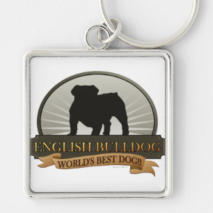 English Bulldog Key Ring
