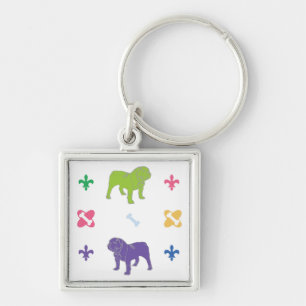 English Bulldog Key Ring
