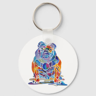 English Bulldog Key Ring