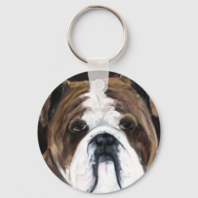 English bulldog Keychain (Front)
