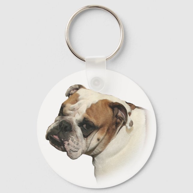 English Bulldog Keychain (Front)