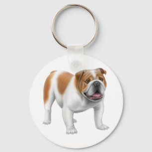 English Bulldog Keychain