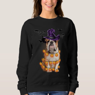 English Bulldog Light Pumpkin  Halloween Tee