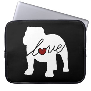 English Bulldog Loveq Laptop Sleeve
