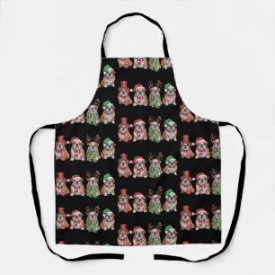English Bulldog Lover Christmas Dog Mum Xmas Gift Apron