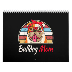 English Bulldog Lover Gifts Bulldog Mum Dad Calendar