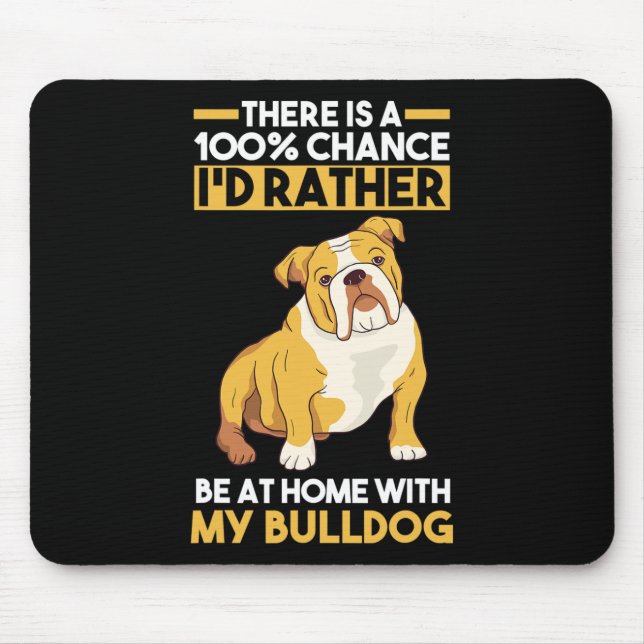 English Bulldog  Mouse Pad (Front)