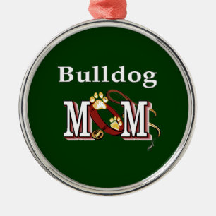 English Bulldog Mum Gifts Metal Ornament