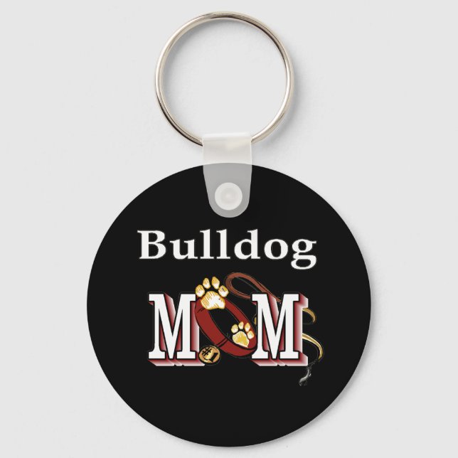 English bulldog mum Keychain (Front)