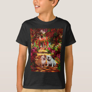 English Bulldog Pair - The Path T-Shirt