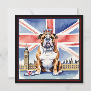 English Bulldog, Parliament, Union Jack Magnet