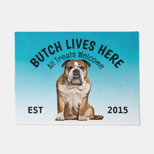 English Bulldog Personalised Dog Lover Doormat