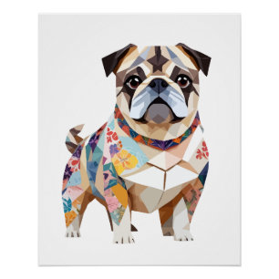 English Bulldog Playful Adorable Fun Animal Cute Poster