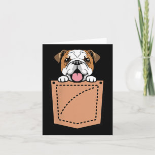 English Bulldog Pocket Dog Card