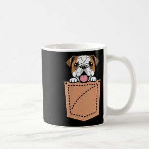 English Bulldog Pocket Dog  Coffee Mug