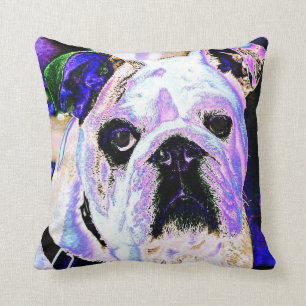 English Bulldog Pop Art Cushion