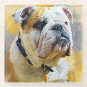 English Bulldog Portrait Coaster 