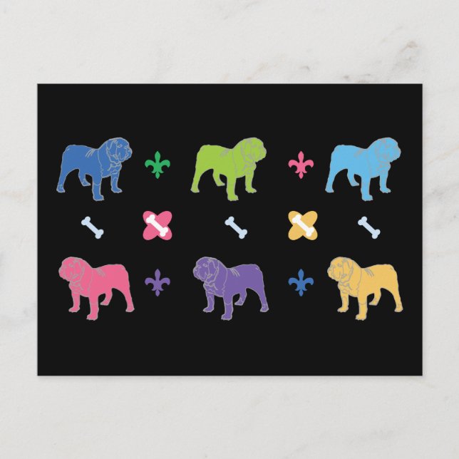 English Bulldog Postcard (Front)