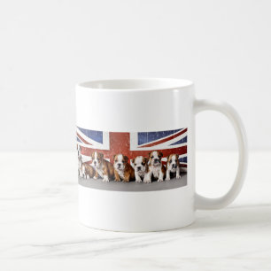 English bulldog puppies coffee mug