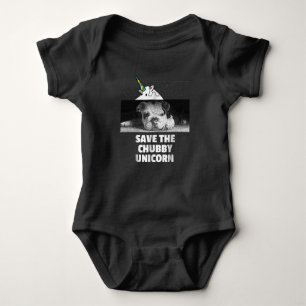 English Bulldog Puppy Social Distancing Go Away Baby Bodysuit