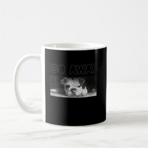 English Bulldog Puppy Social Distancing Go Away Coffee Mug