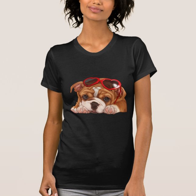 English Bulldog Puppy T-Shirt (Front)
