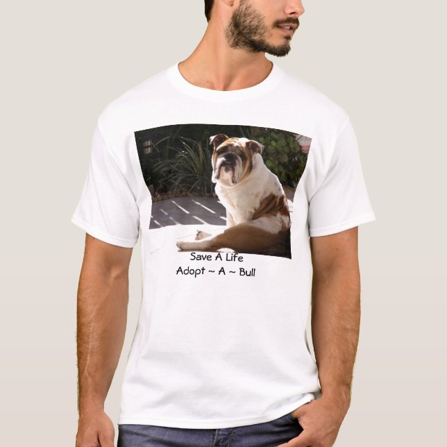 English Bulldog Rescue Network - Customised T-Shirt (Front)