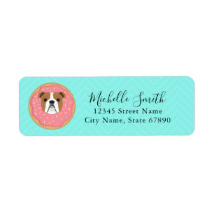 English Bulldog Return Address Labels