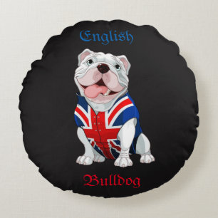 English Bulldog Round Cushion