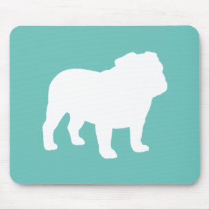 English Bulldog Silhouette Cool Dog Lover's Mouse Pad