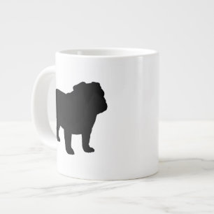English Bulldog Silhouettes Dog Lover's Large Coffee Mug