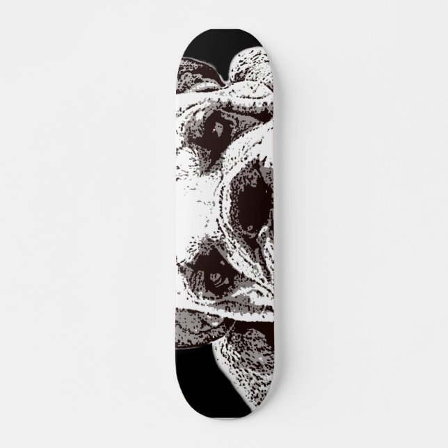 English Bulldog Skateboard (Front)