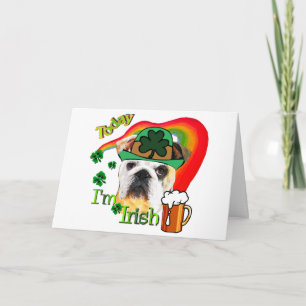 English Bulldog St Patricks Day Card