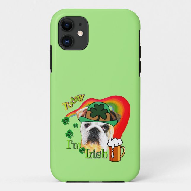 English Bulldog St Patricks Day Case-Mate iPhone Case (Back)