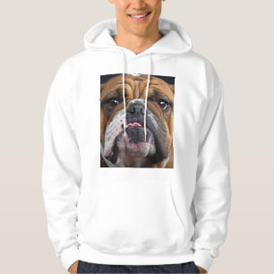 English Bulldog Throw Pillow Hoodie