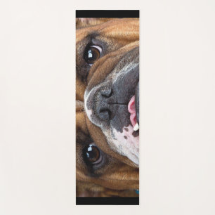 English Bulldog  Throw Pillow Yoga Mat