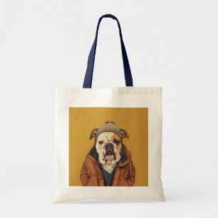 English bulldog tote bag