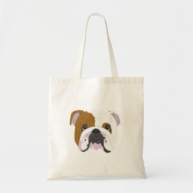 English Bulldog Tote Bag (Front)