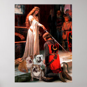 English Bulldog Trio - The Accolade Poster