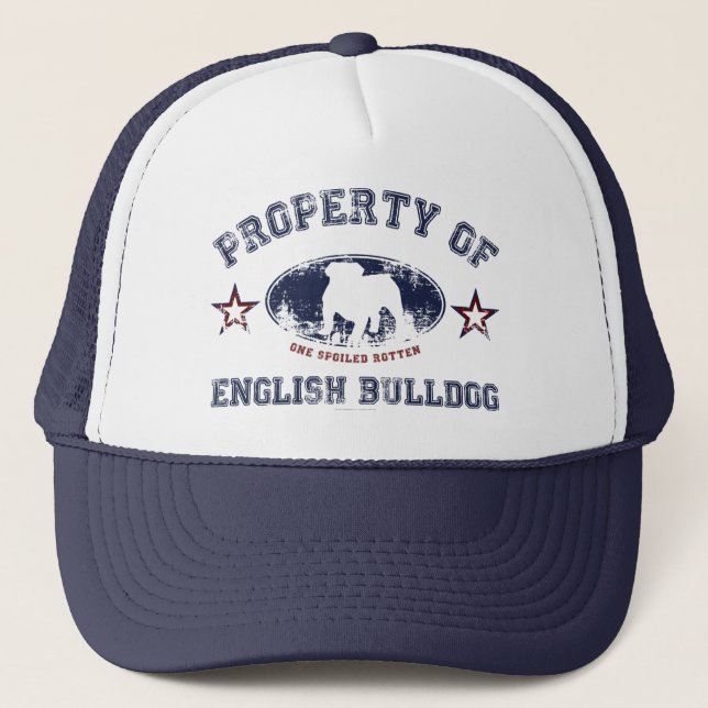 English Bulldog Trucker Hat (Front)