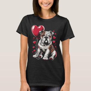 English Bulldog Valentine's Day Dog Owner Valentin T-Shirt