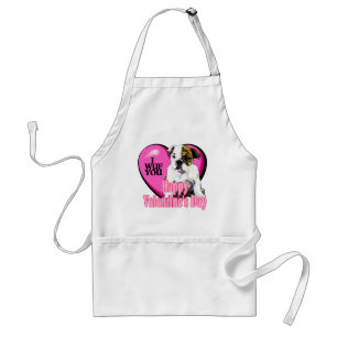 English Bulldog Valentine's Day Gifts Standard Apron
