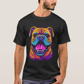English Bulldog Vintage Style T-Shirt