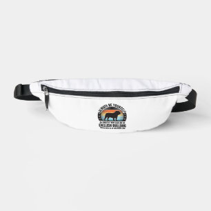 English Bulldog Vintage Sunset Dog Lover Shirt Des Bum Bags